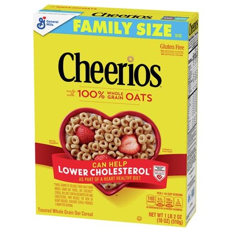 General Mills Family Size Cheerios Cereal - 18 oz
