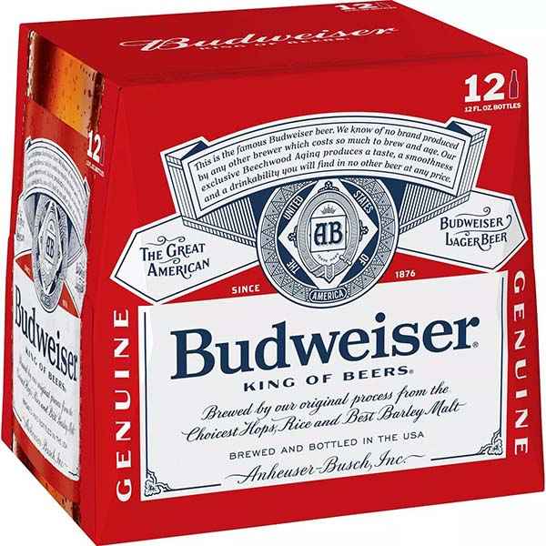 Budweiser Lager 12pk/12 fl oz Bottles