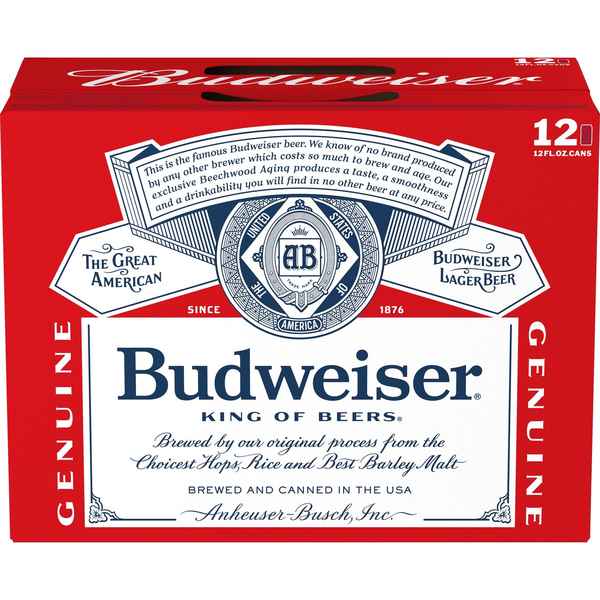 Budweiser American Lager 12pk/12 fl oz Cans
