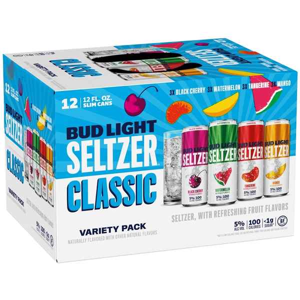 Bud Light Platinum Seltzer Variety 12pk/12 fl oz Slim Cans
