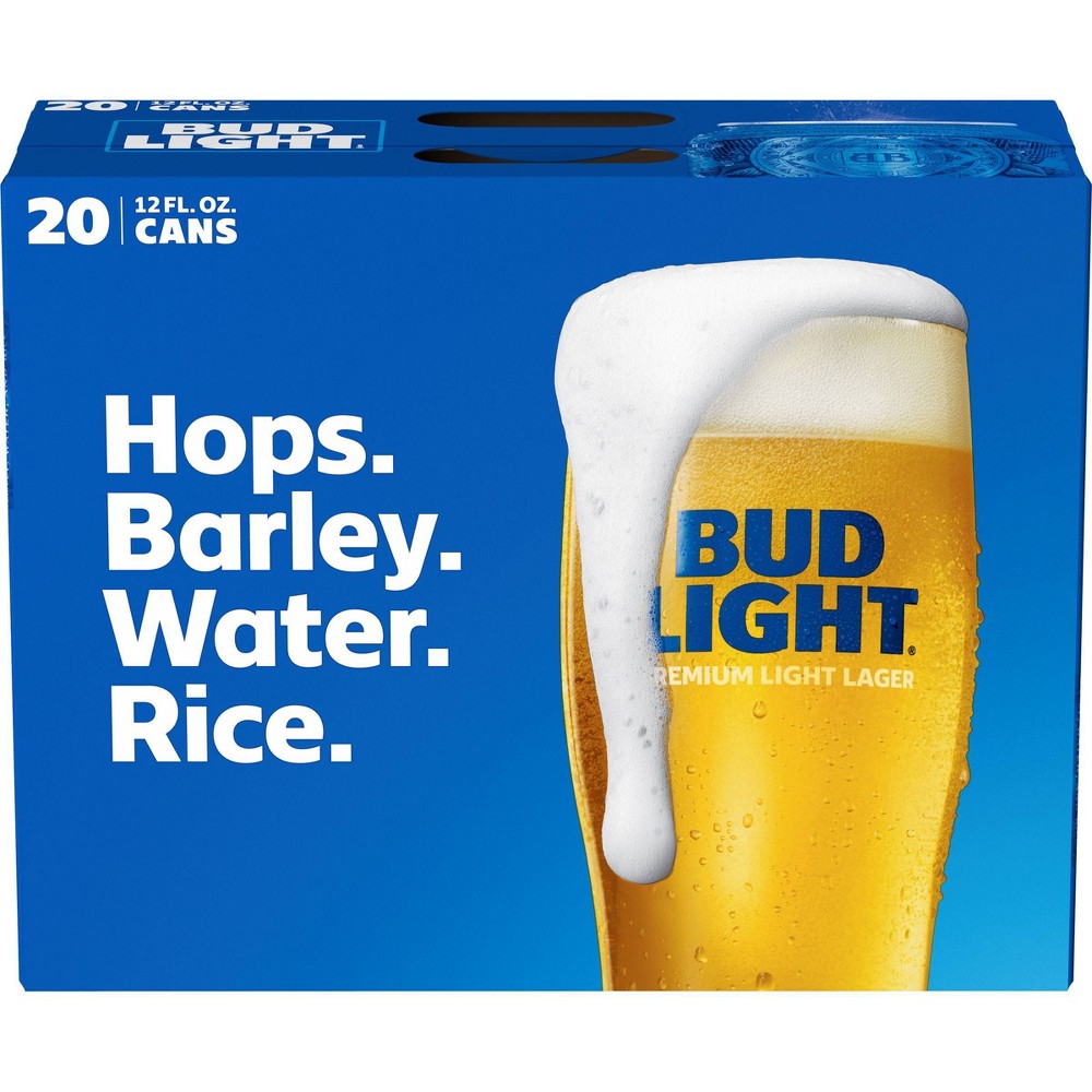 Bud Light American Lager Beer 20pk/12 fl oz Can