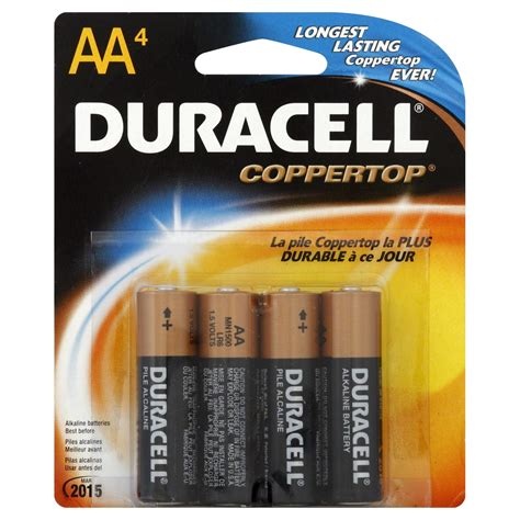 Duracell CopperTop AA Alkaline Battery - 4-Pack