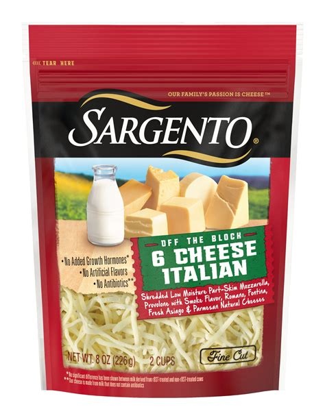 Sargento Chef Blend Shredded 6 Cheese Italian 226 g