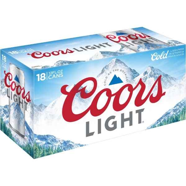 Coors Light Lager 18pk/12 fl oz Cans