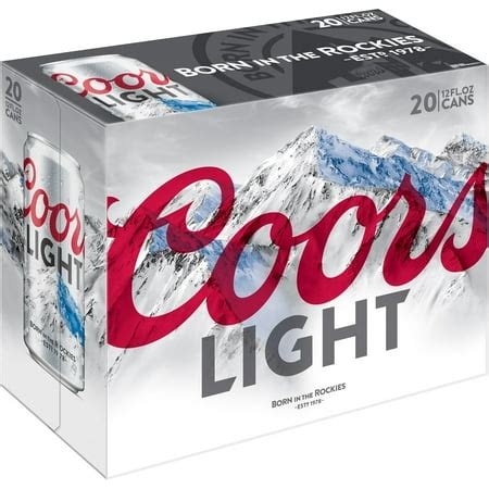 Coors Light 20pk/12 fl oz Cans