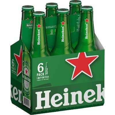Heineken Original Lager 6pk/12 fl oz Bottles