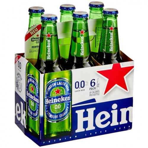 Heineken 0.0 Non-Alcoholic 6pk/11.2 fl oz Bottles