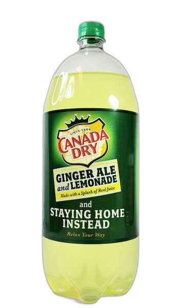 Canada Dry Ginger Ale & Lemonade 2 Liter Bottle