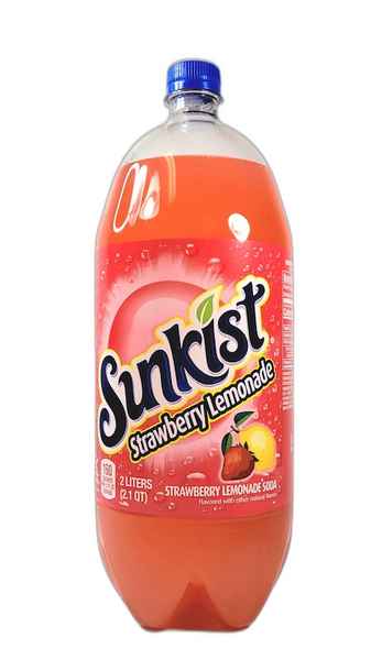 Sunkist Strawberry Lemonade Soda 2 Liter Bottle