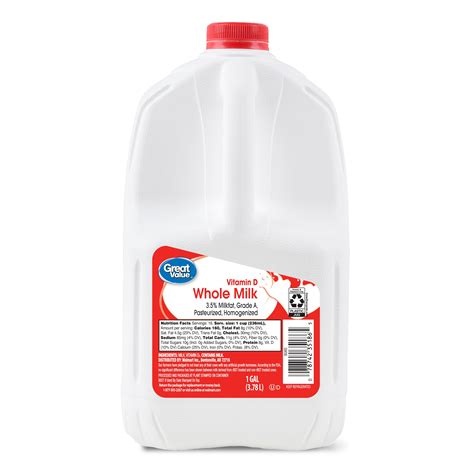 Great Value Whole Milk 1gl
