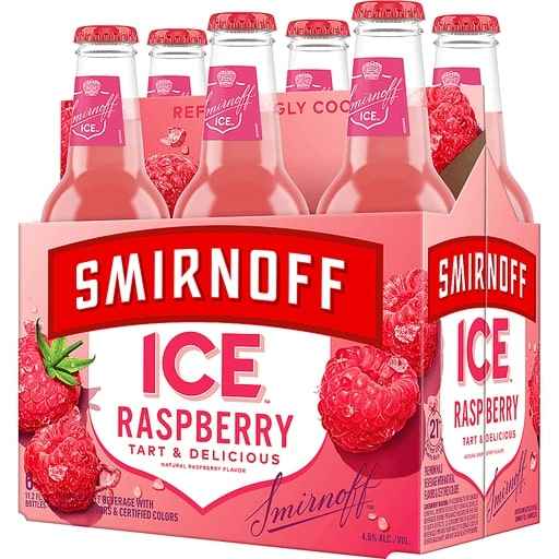 Smirnoff Ice Raspberry 6pk/11.2 fl oz Bottles