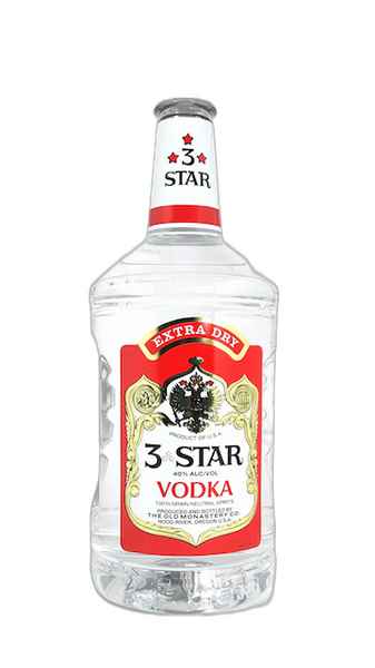 Three Star Vodka 80 1750