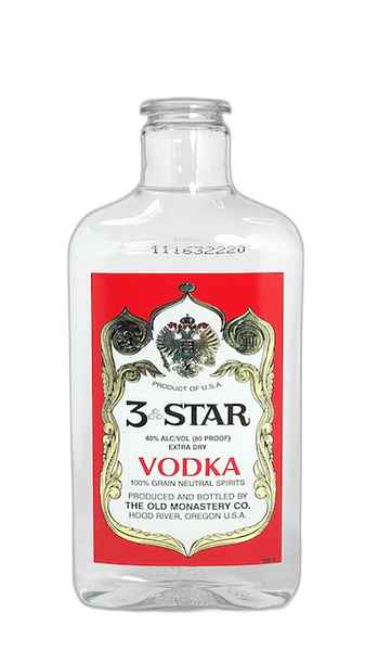Three Star Vodka 80 375ml