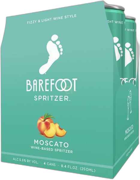 Barefoot Spritzer Moscato 4pk/250 ml Cans