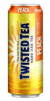 Twisted Tea Peach Hard Iced Tea 24 fl oz Can
