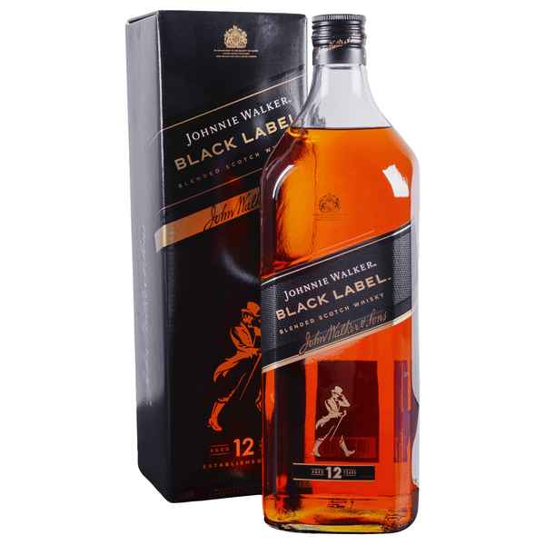 Johnnie Walker Black Label Blended Scotch Whisky 1.75L