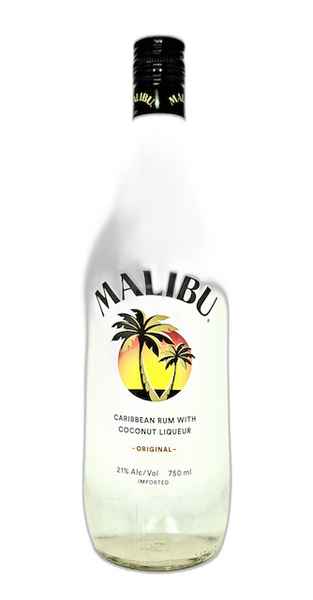 Malibu Coconut Flavored Rum Original 42 W/ Coconut Cup