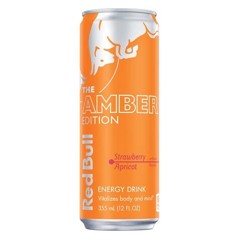 Red Bull Amber Edition Strawberry Apricot 12 fl oz Can