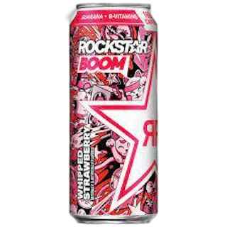 Rockstar Boom Whipped Strawberry 16 fl oz Can