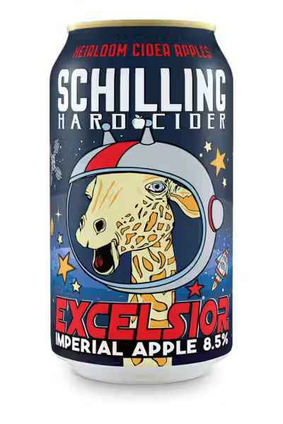 Schilling Excelsior Imperial Apple Cider 12 fl oz Can
