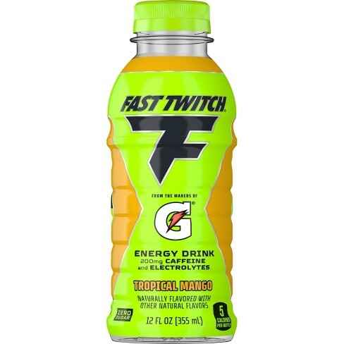Fast Twitch Energy Drink Tropical Mango 12 fl oz Bottle