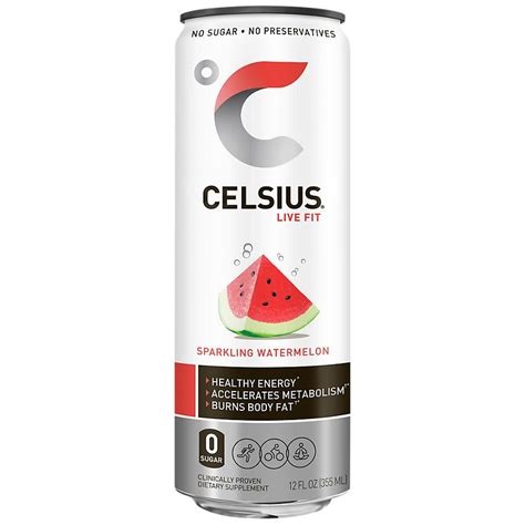 Celsius Sparkling Watermelon 12 fl oz Can