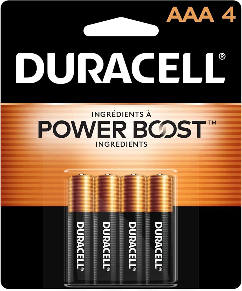 Duracell CopperTop AAA Alkaline Battery 4 Pack