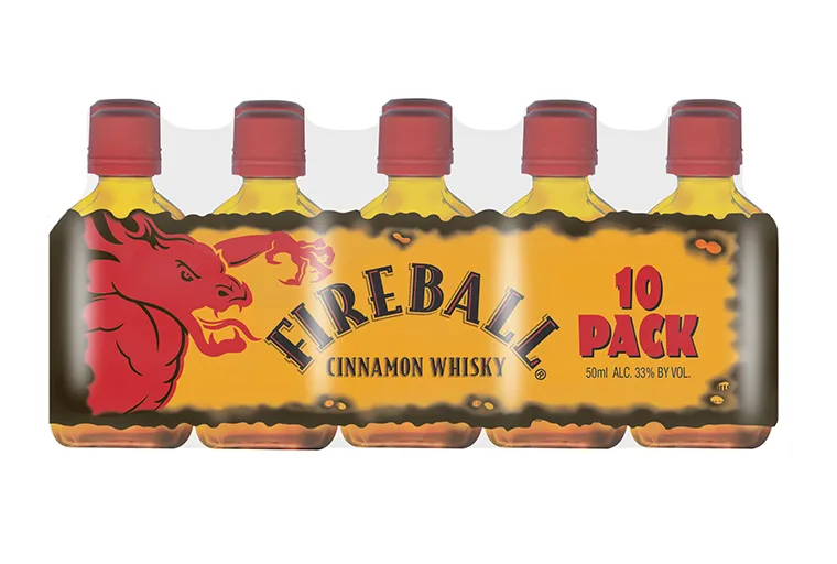 Fireball Cinnamon Whiskey 50ml 10-Pack
