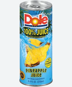 Dole 100% Pineapple Juice 8.4 fl oz Can