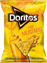 Doritos Hot Mustard Tortilla Chips 2.75 oz