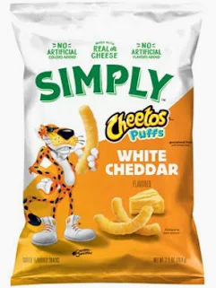 Cheetos Simply Puffs White Cheddar 2.5 oz