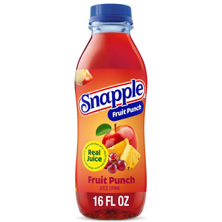 Snapple Fruit Punch Juice Drink 16 fl oz Bottle
