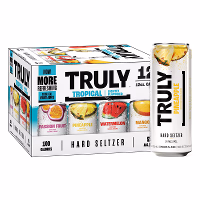 Truly Tropical Mix Variety Hard Seltzer 12pk/12 fl oz Cans
