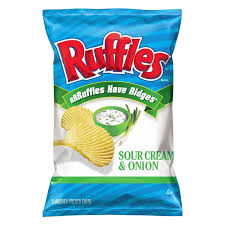 Ruffles Sour Cream & Onion Potato Chips 2.5 oz