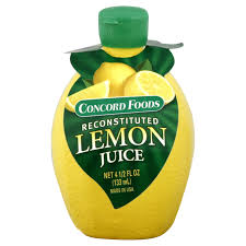 Concord Foods Reconstituted Lemon Juice 4.5 fl oz Bottle