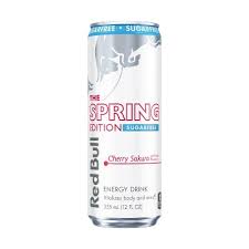 Red Bull Spring Edition Sugarfree Cherry Sakura 12 fl oz Can