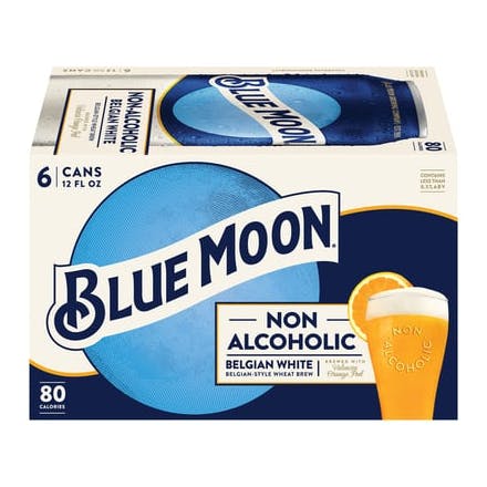 Blue Moon Non-Alcoholic Belgian White 6pk/12 fl oz Cans