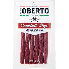 Oberto Cocktail Pep Smoked Sausage Sticks