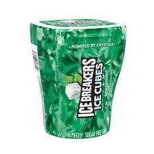 Ice Cubes, Wintergreen Chewing Gum, Sugar Free, 40 Pcs