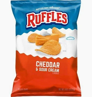 Ruffles Cheddar & Sour Cream Potato Chips 2.5 oz