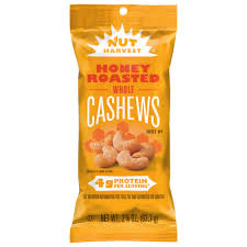 Nut Harvest, Honey Roasted Whole Cashews 63.7 g