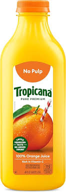 Tropicana Pure Premium Orange Juice Original No Pulp 52 fl oz Bottle