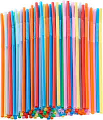 Colorful Extra Long Flexible Drinking Straws