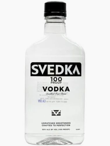 Svedka Vodka 100 Proof 375ml