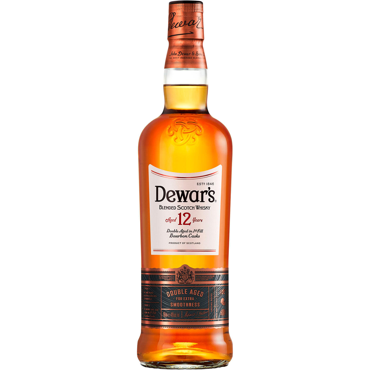 Dewar's 12 Year Old Blended Scotch Whisky 750 ml