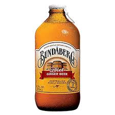 Bundaberg Diet Ginger Beer 375 ml Glass Bottle