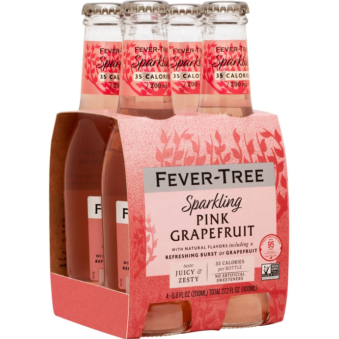 Fever-Tree Sparkling Pink Grapefruit 4pk/6.8 fl oz Bottles