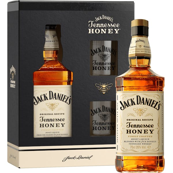 Jack Daniels Honey giftset 750ml