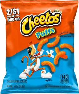 Cheetos Puffs Cheese Flavored Snacks 3 oz