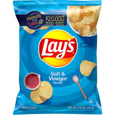Lay's Salt & Vinegar Potato Chips 2.625 oz